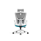 Modern Minimalist High-Back Mesh Office Chair - Adjustable Headrest Ergonomic Lumbar Support Silent Casters Desk Chair For Home Office Lumendat