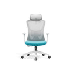 Modern Minimalist High-Back Mesh Office Chair - Adjustable Headrest Ergonomic Lumbar Support Silent Casters Desk Chair For Home Office Lumendat