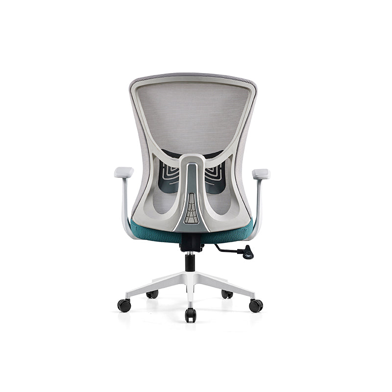 Modern Minimalist Mid-Back Mesh Office Chair - Ergonomic Lumbar Support Breathable Backrest Desk Chair For Home Office Lumendat