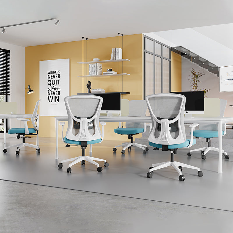 Modern Minimalist Mid-Back Mesh Office Chair - Ergonomic Lumbar Support Breathable Backrest Desk Chair For Home Office Lumendat