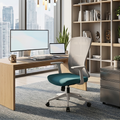 Modern Minimalist Mid-Back Mesh Office Chair - Ergonomic Lumbar Support Breathable Backrest Desk Chair For Home Office Lumendat
