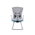 Modern Minimalist Mesh Cantilever Reception Chair - Breathable Backrest Ergonomic Lumbar Support Business-Ready Versatile Design Desk Chair For Home Office Lumendat