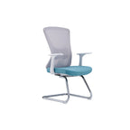 Modern Minimalist Mesh Cantilever Reception Chair - Breathable Backrest Ergonomic Lumbar Support Business-Ready Versatile Design Desk Chair For Home Office Lumendat