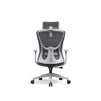 Modern Minimalist High-Back Mesh Staff Office Chair - Adjustable Headrest With Hanger Silent Casters Desk Chair For Home Office Lumendat