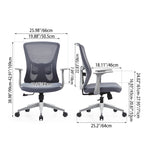 Minimalist Reinforced Mesh Desk Chair - Durable PP Base & Breathable Backrest Cost-Effective Seating Office Chair For Home Office Lumendat