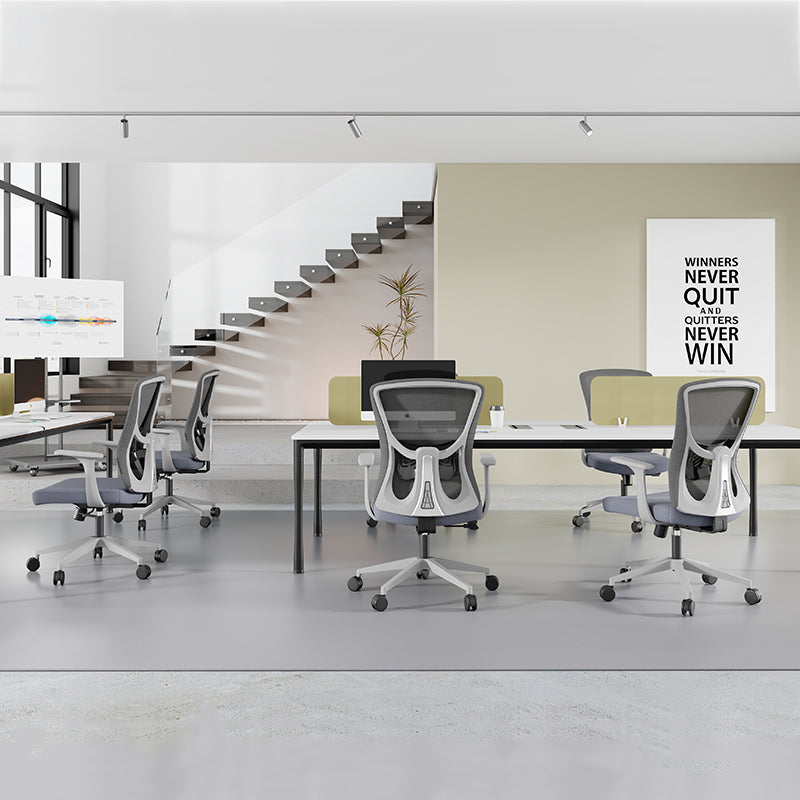 Minimalist Reinforced Mesh Desk Chair - Durable PP Base & Breathable Backrest Cost-Effective Seating Office Chair For Home Office Lumendat
