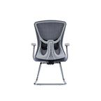 Modern Minimalist Mesh Cantilever Reception Chair - Breathable Mesh Ergonomic Electroplated Steel Frame Office Chair For Home Office Lumendat