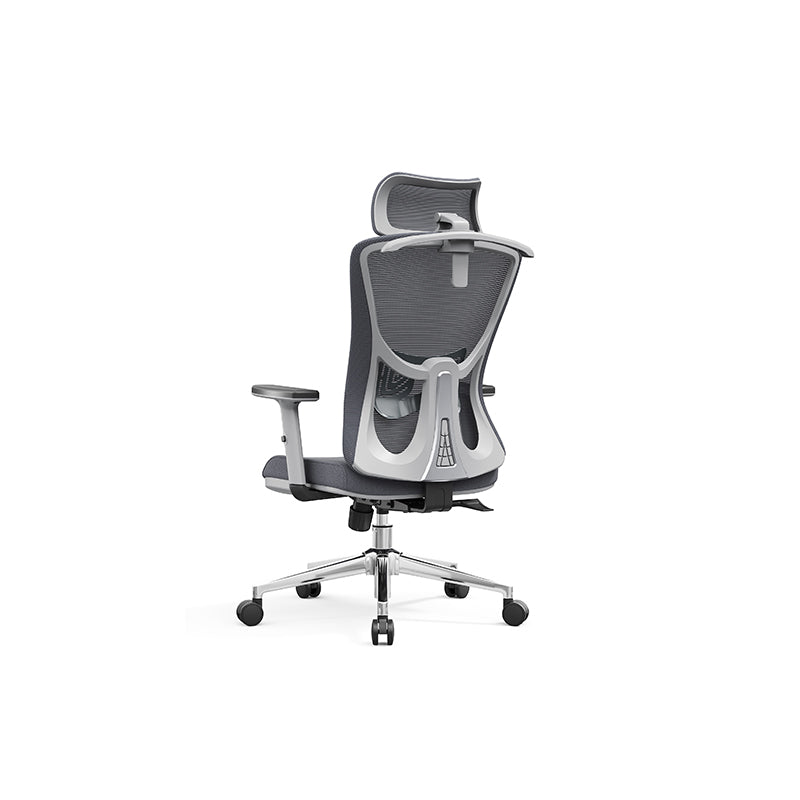 Modern Stylish High-Back Manager Office Chair - Soft Fixed Lumbar Support Electroplated Base Ergonomic Executive Chair For Home Office Lumendat