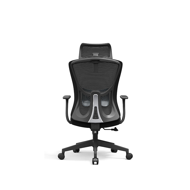 Versatile Minimalist Design High-Back Mesh Staff Chair - Soft Contoured Lumbar Support Office Chair For Home Office Lumendat