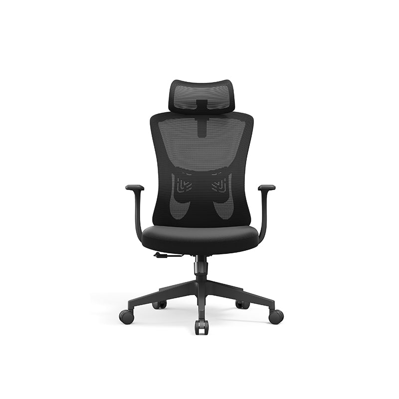Versatile Minimalist Design High-Back Mesh Staff Chair - Soft Contoured Lumbar Support Office Chair For Home Office Lumendat