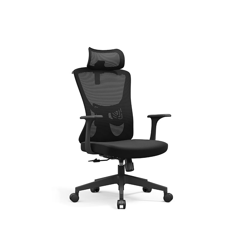 Versatile Minimalist Design High-Back Mesh Staff Chair - Soft Contoured Lumbar Support Office Chair For Home Office Lumendat