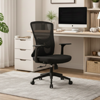 Modern Minimalist Mid-Back Mesh Office Staff Chair - Breathable Mesh Backrest Ergonomic Lumbar Support Desk Chair For Home Office Lumendat