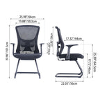Versatile Business-Ready Design Mesh Cantilever Office Chair - Minimalist High-Strength Breathable Mesh Backrest Desk Chair For Home Office Lumendat