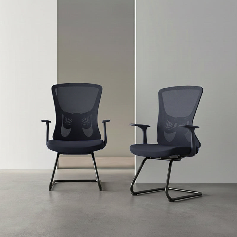 Versatile Business-Ready Design Mesh Cantilever Office Chair - Minimalist High-Strength Breathable Mesh Backrest Desk Chair For Home Office Lumendat