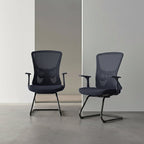 Versatile Business-Ready Design Mesh Cantilever Office Chair - Minimalist High-Strength Breathable Mesh Backrest Desk Chair For Home Office Lumendat