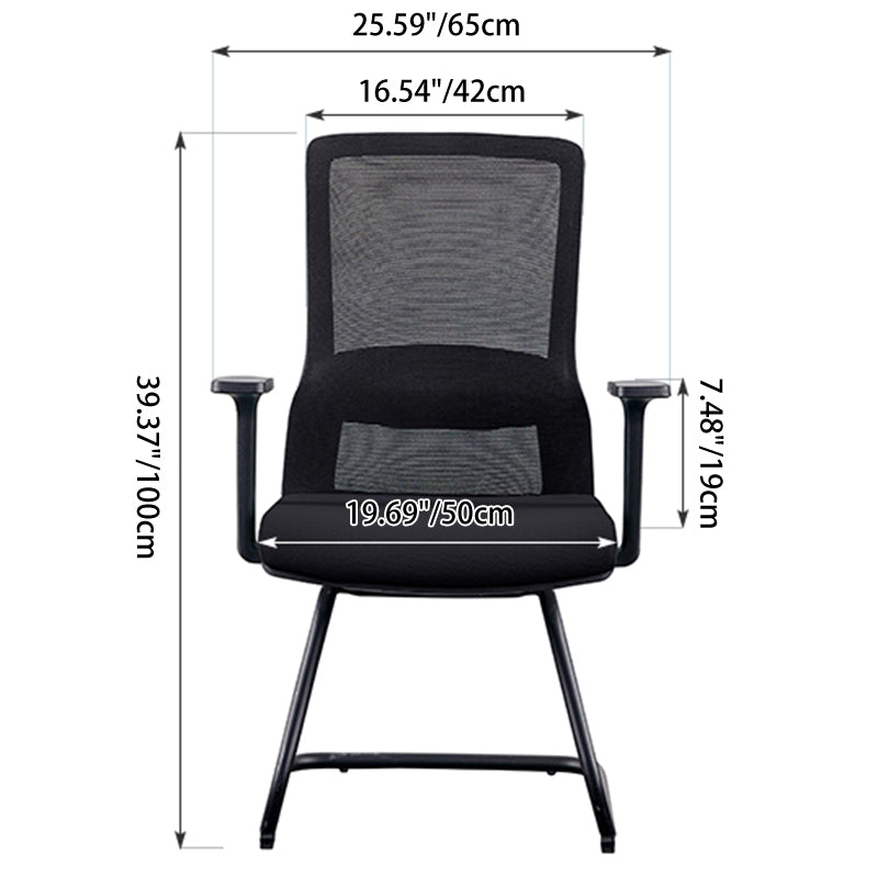 Modern Minimalist Breathable Mesh Office Chair With Lumbar Support - High Density Foam Seat Steel Desk Chair For Home Office Lumendat