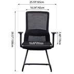 Modern Minimalist Breathable Mesh Office Chair With Lumbar Support - High Density Foam Seat Steel Desk Chair For Home Office Lumendat