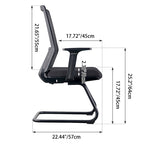 Modern Minimalist Breathable Mesh Office Chair With Lumbar Support - High Density Foam Seat Steel Desk Chair For Home Office Lumendat