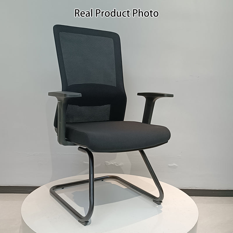 Modern Minimalist Breathable Mesh Office Chair With Lumbar Support - High Density Foam Seat Steel Desk Chair For Home Office Lumendat