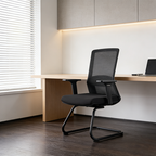 Modern Minimalist Breathable Mesh Office Chair With Lumbar Support - High Density Foam Seat Steel Desk Chair For Home Office Lumendat