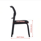 Modern Minimalist Heavy-Duty Meeting Room Chair With Breathable Backrest - Molded Foam Seat Desk Chair For Home Office Lumendat