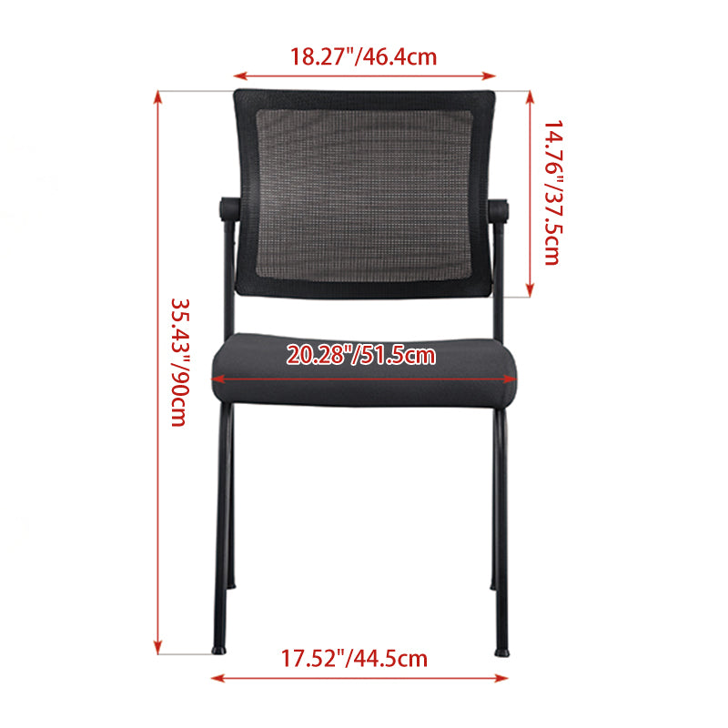 Modern Minimalist Heavy-Duty Meeting Room Chair With Breathable Backrest - Molded Foam Seat Desk Chair For Home Office Lumendat
