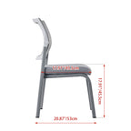 Modern Ergonomic White & Gray Mesh Office Chair - Professional Meeting & Guest Seating With Heavy-Duty Steel Base Desk Chair For Home Office Lumendat
