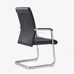 Modern Cantilever Desk Chair With Heavy-Duty Steel Frame & High-Density Foam - Black Executive Office Chair For Home Office Lumendat
