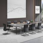 Modern Cantilever Desk Chair With Heavy-Duty Steel Frame & High-Density Foam - Black Executive Office Chair For Home Office Lumendat