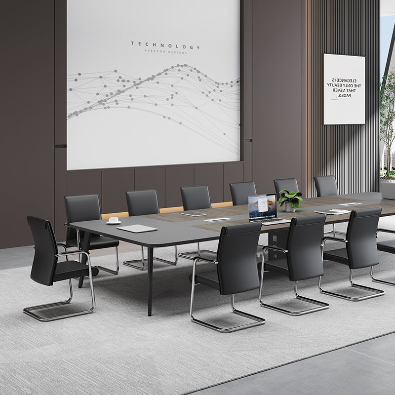 Modern Cantilever Desk Chair With Heavy-Duty Steel Frame & High-Density Foam - Black Executive Office Chair For Home Office Lumendat