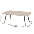 Modern Minimalist Rectangular Outdoor Table - Aluminum Coffee Table For Garden & Balcony Lumendat