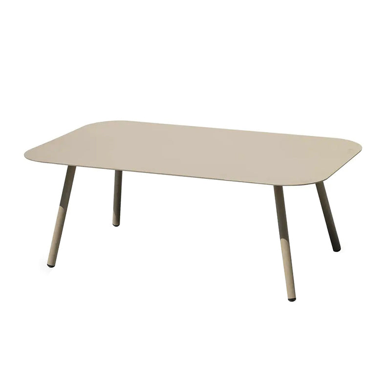 Modern Minimalist Rectangular Outdoor Table - Aluminum Coffee Table For Garden & Balcony Lumendat