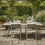 Modern Minimalist Rectangular Outdoor Table - Aluminum Coffee Table For Garden & Balcony Lumendat