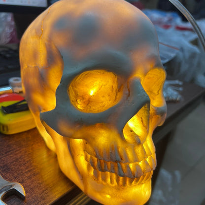 Contemporary Creative Skull Resin Iron 1-Light Halloween Pendant Light For Living Room