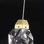 Modern Stone Shape 1-light Crystal LED Pendant Light Lumendat