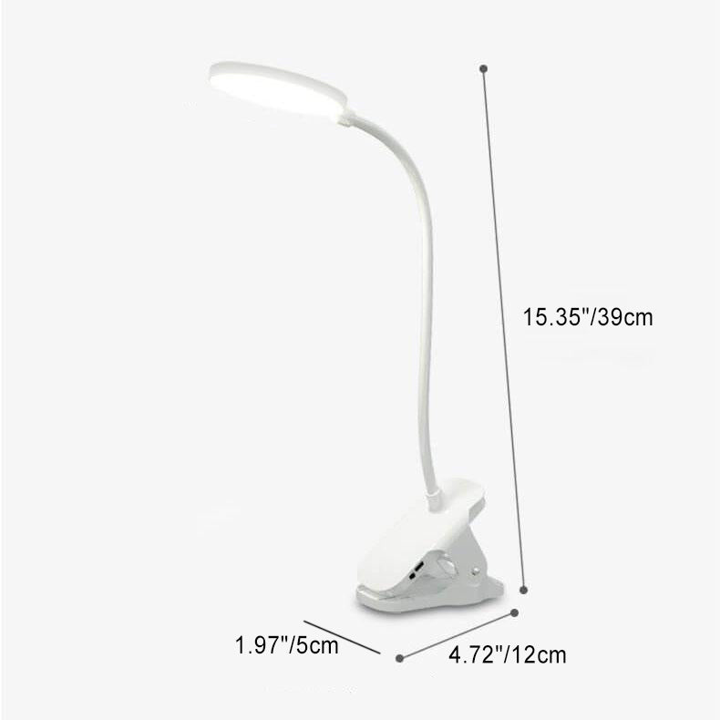 Simple LED Clip Desk Lamp Rechargeable Eye Protection Night Light Lumendat