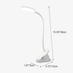 Simple LED Clip Desk Lamp Rechargeable Eye Protection Night Light Lumendat
