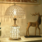 Modern Luxury Crystal Dome Shade 1-Light Table Lamp Lumendat