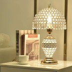 Modern Luxury Crystal Dome Shade 1-Light Table Lamp Lumendat