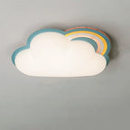 Lumendat Modern Rainbow Clouds LED Kids Flush Mount Ceiling Light Lumendat