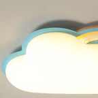 Lumendat Modern Rainbow Clouds LED Kids Flush Mount Ceiling Light Lumendat