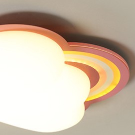 Lumendat Modern Rainbow Clouds LED Kids Flush Mount Ceiling Light Lumendat