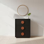 French Style Storage Chest - Formaldehyde-Free Material & Comfortable Handles Storage Cabinet 3/4-Drawer For Living Room & Bedroom Lumendat