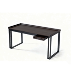 Contemporary Industrial Desk - Durable & Space-Saving Design Table Ideal For Home Office Lumendat