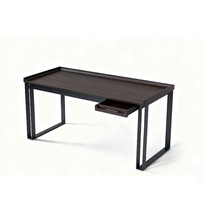 Contemporary Industrial Desk - Durable & Space-Saving Design Table Ideal For Home Office Lumendat