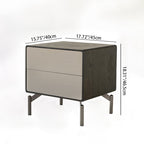 Modern Luxury Octopus Legs Bedside Cabinet - Solid Multilayer Wood 2 Drawers Nightstand For Bedroom Lumendat