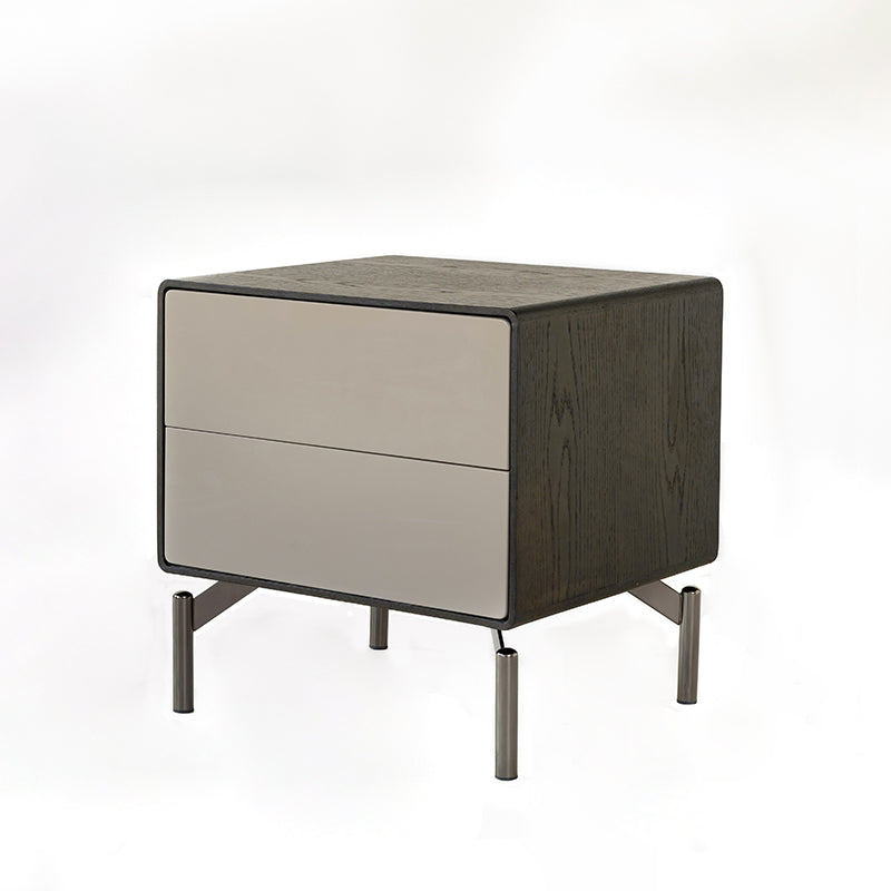 Modern Luxury Octopus Legs Bedside Cabinet - Solid Multilayer Wood 2 Drawers Nightstand For Bedroom Lumendat