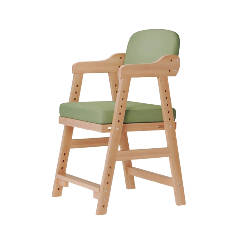 Lumendat Modern Minimalist Adjustable Solid Pine Wood Cotton Linen Foam Sponge Kids Chair For Bedroom Lumendat