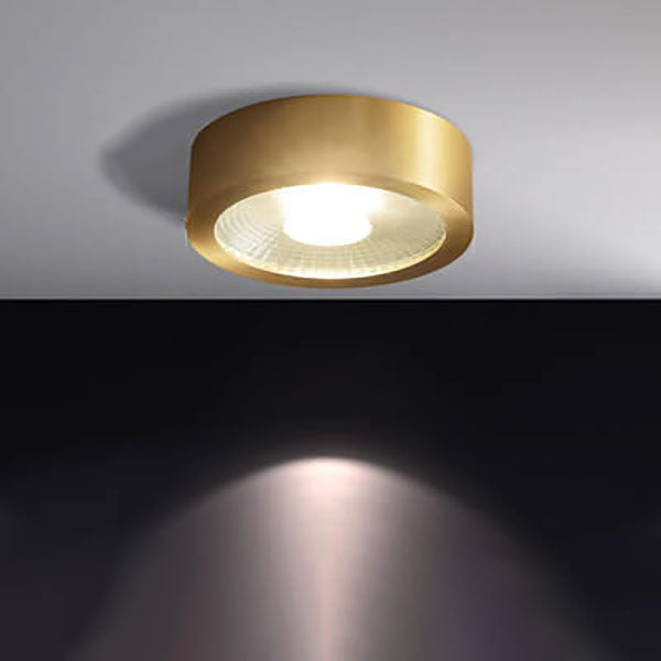 Nordic Light Luxury All Copper Ultra-thin LED Flush Mount Light BulbSquare