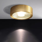Nordic Light Luxury All Copper Ultra-thin LED Flush Mount Light BulbSquare